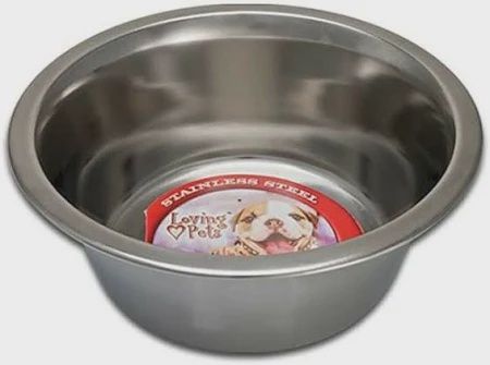 1QT LOVING PETS STAINLESS STEEL DISH