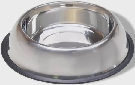 32OZ VAN NESS STAINLESS STEEL NON TIP DISH W/RUBBER RING
