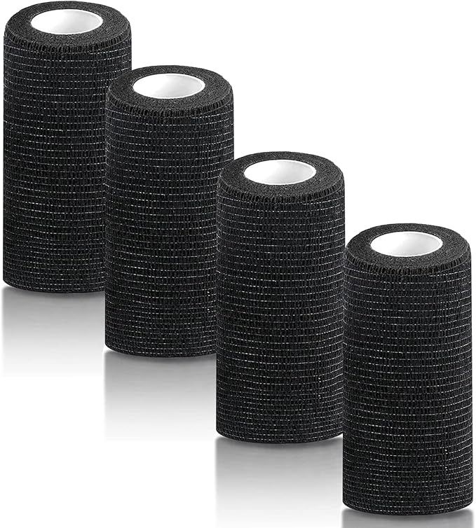 Black 4&quot; Self-Adhesive  Vet Wrap