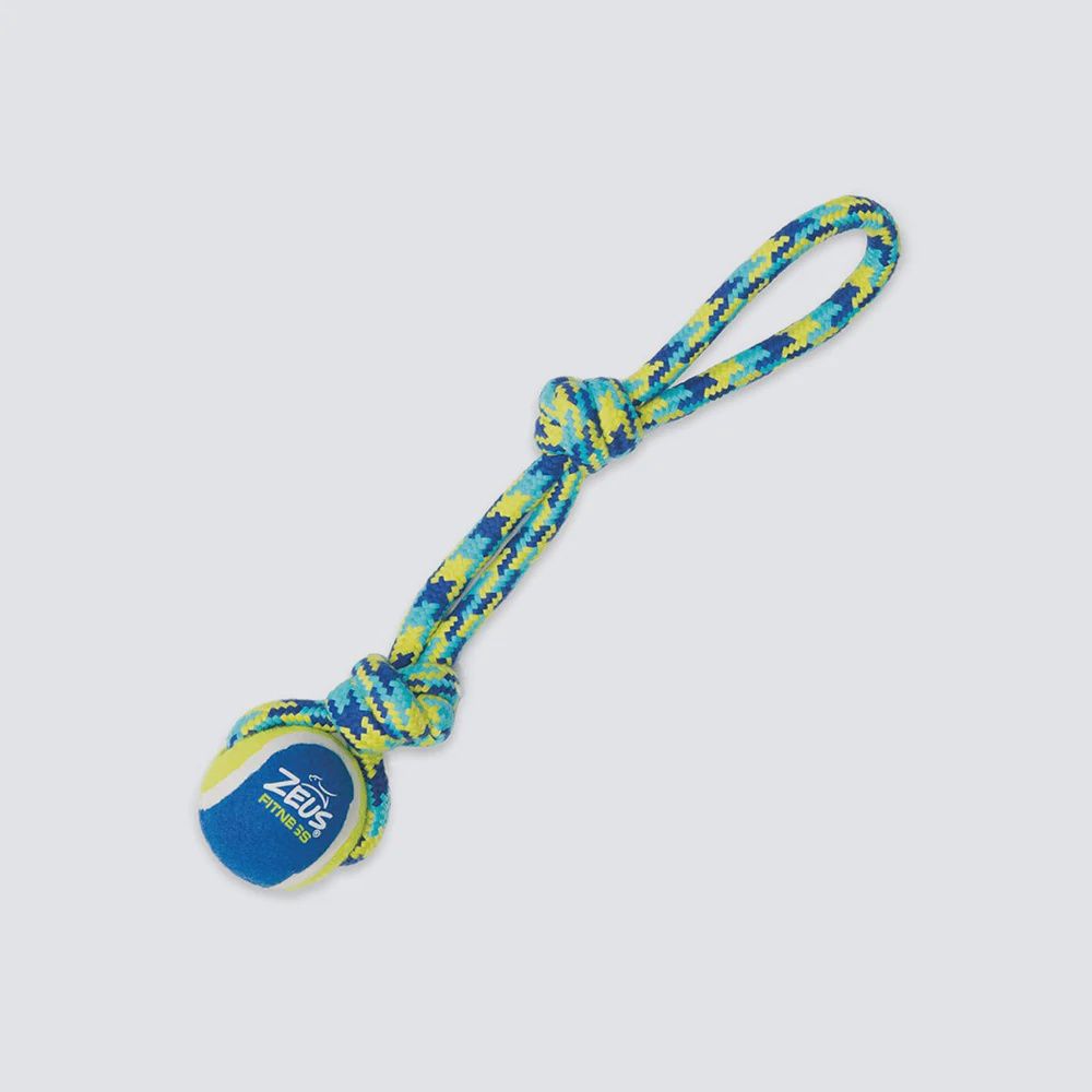 K9 FITNESS ROPE TUG W/BALL