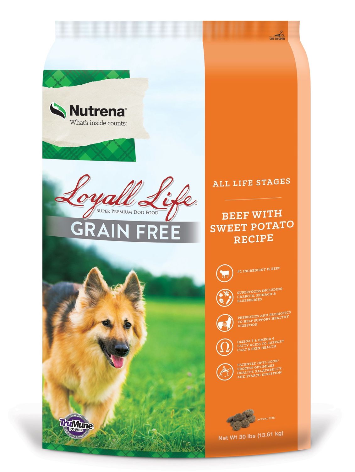 LOYALL LIFE ALL LIFE STAGES GF BEEF &amp; SWEET POTATO 30#
