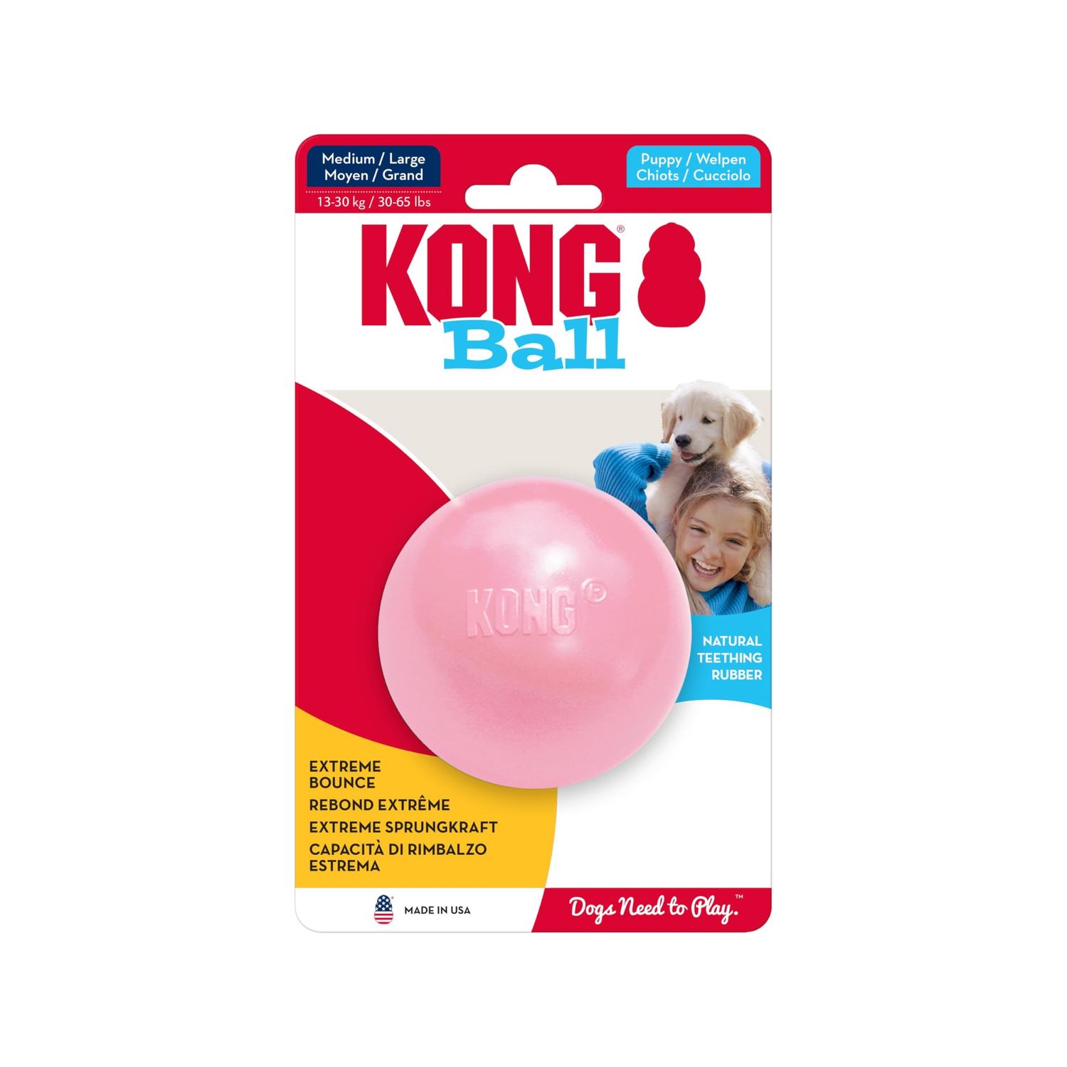 KONG MD/LG PUPPY BALL