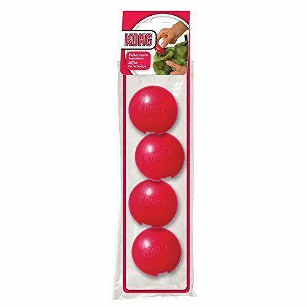 KONG REPLACEMENT SQUEAKERS 4PK