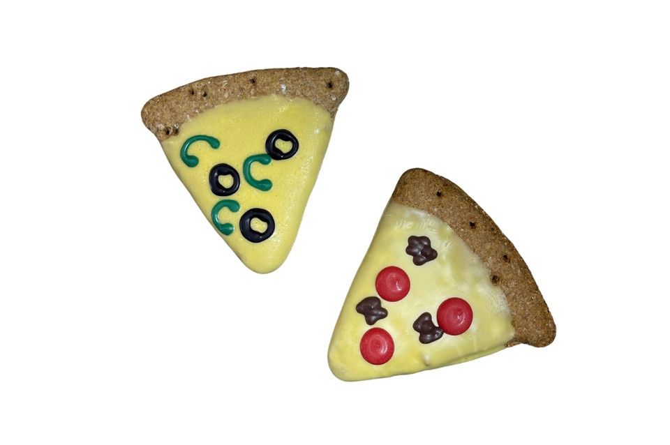 Pizza Meat Lovers &amp; Veggie Dog Cookie