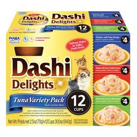 Inaba Dashi Delights Tuna Variety Pack Cat Treats 12 / 30 oz