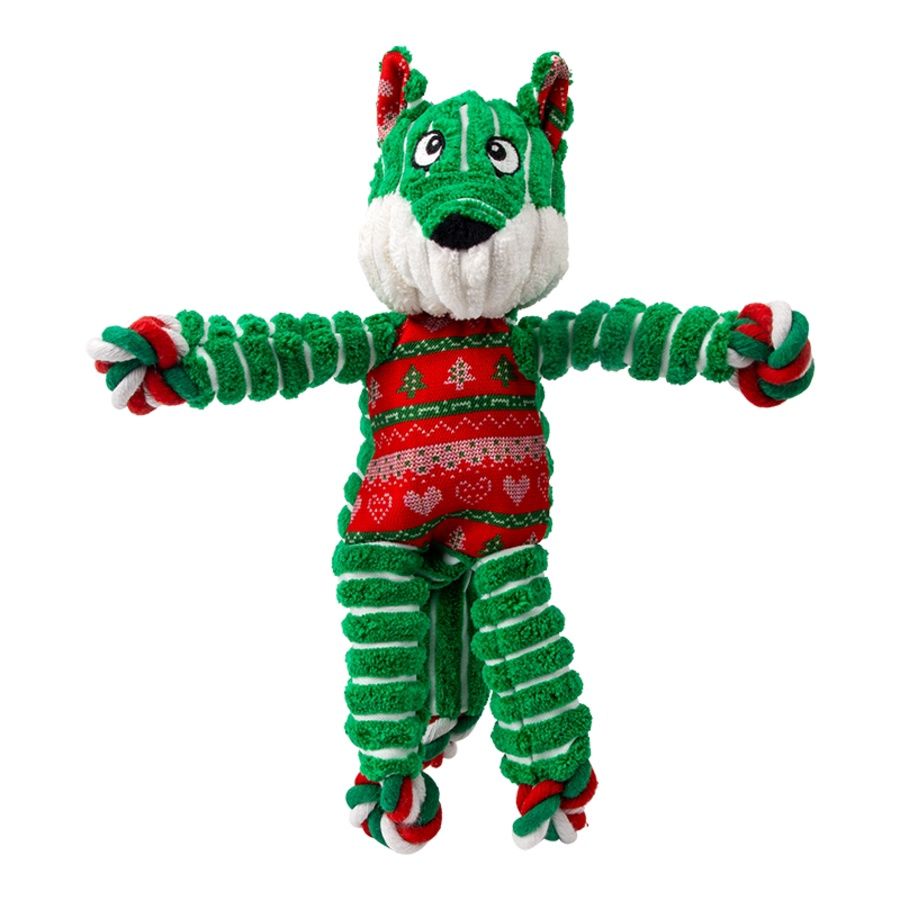 KONG DOG HOLIDAY FLOPPY KNOTS FOX SMALL / MEDIUM