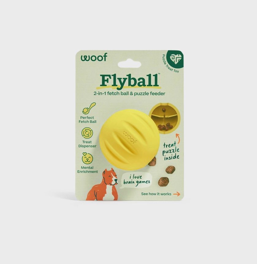 WOOF FLYBALL YELLOW