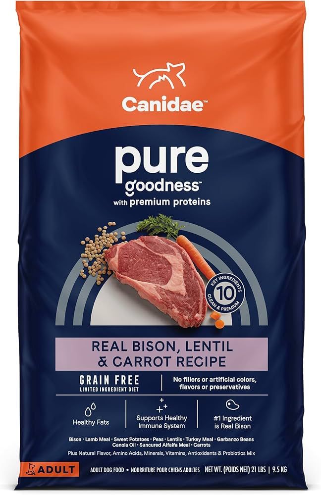 21# CANIDAE PURE GOODNESS BISON, LENTIL, CARROT