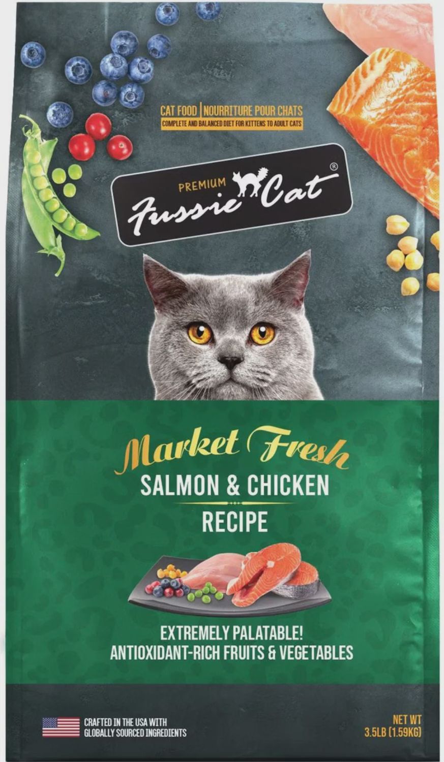 3.5# FUSSIE CAT SALMON &amp; CHICKEN