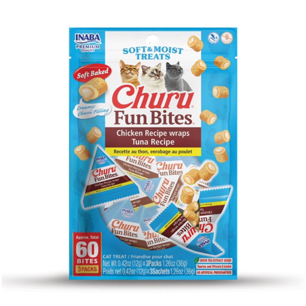 Churu Fun Bites Wraps Chicken With Tuna Recipe Cat Treats