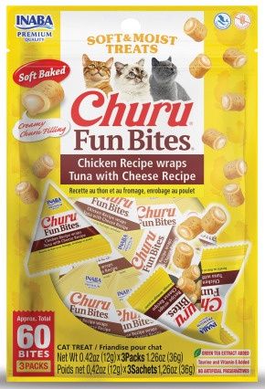 CHURU FUN BITES CHICKEN TUNA W/ CHEESE TREATS