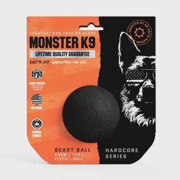 Black Dog Ball For Aggressive Chewers