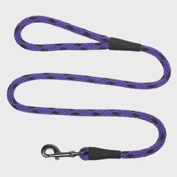 Snap Leash - 1/2" X 6'  Black Ice - Purple