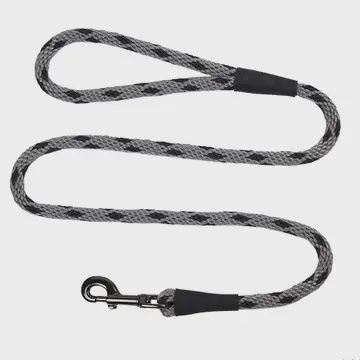 Snap Leash - 1/2" X 6'  Black Ice - Silver