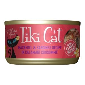 TIKI PETS CAT GRILL MACKEREL &amp; SARDINE 2.8OZ