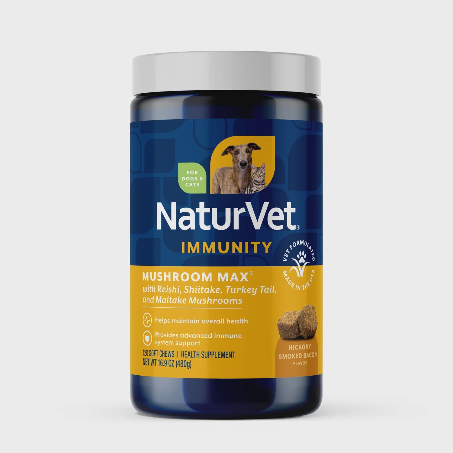 Naturvet Mushroom Max - Advanced Immune Support 120ct