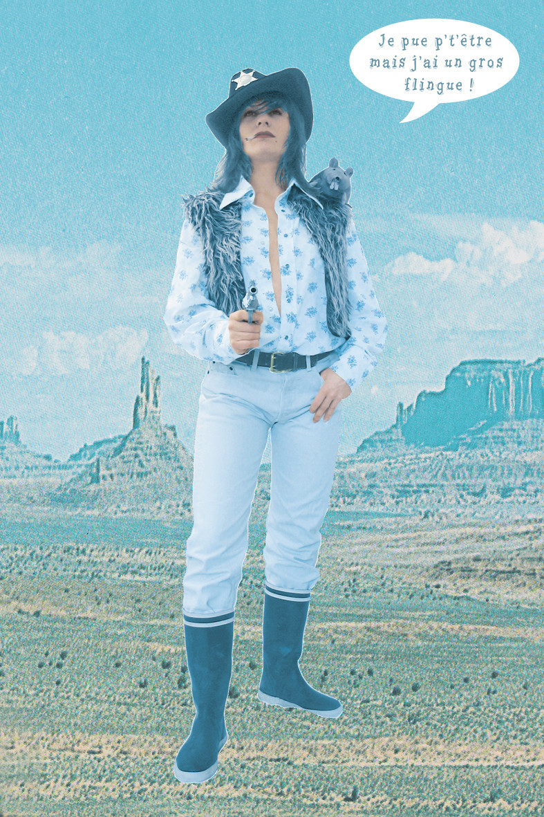 Carte postale Je pue peut-être...