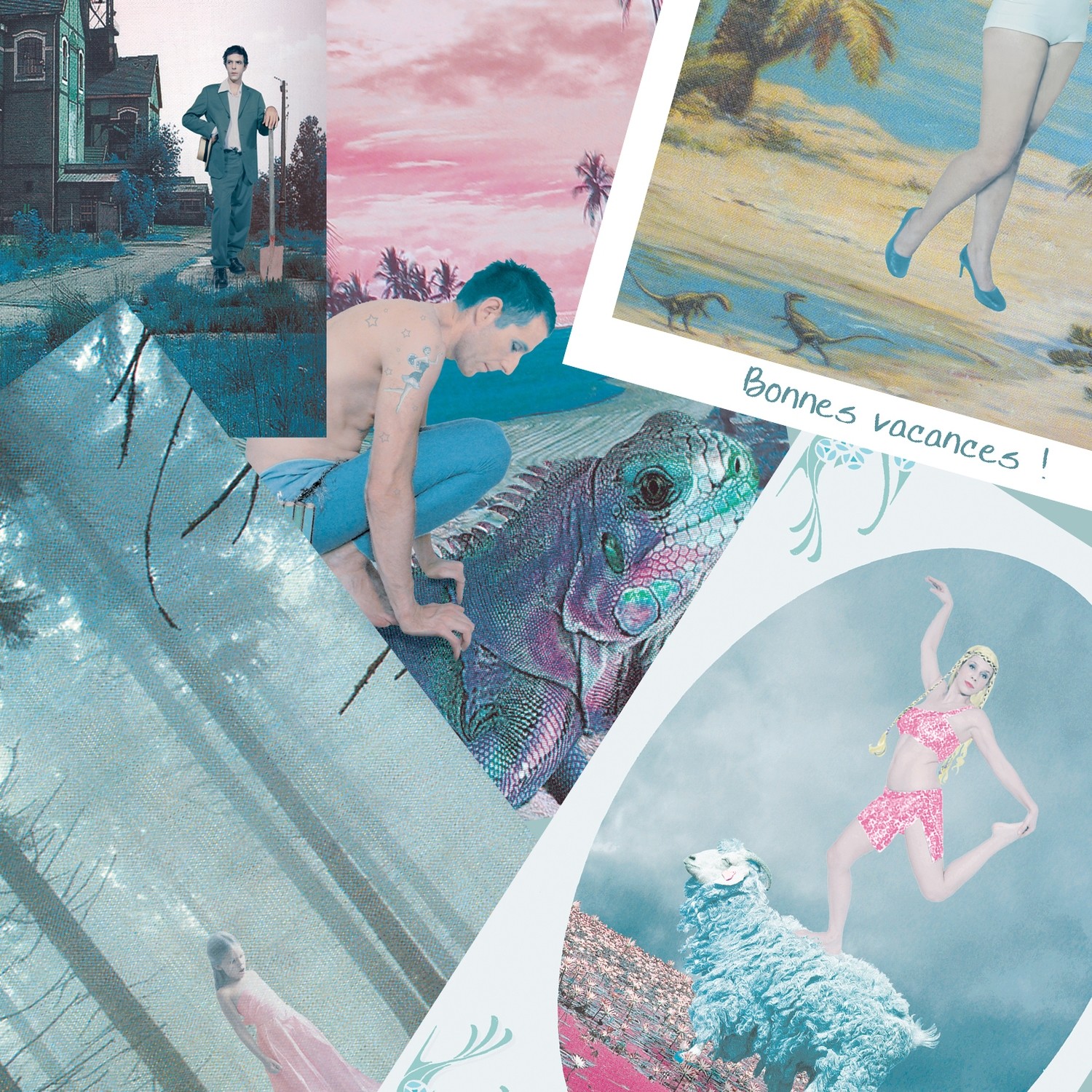 Jeu de 5 cartes postales Le monde fabuleux.