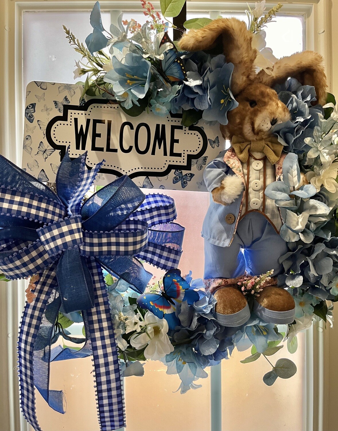Dapper Boy Bunny Wreath