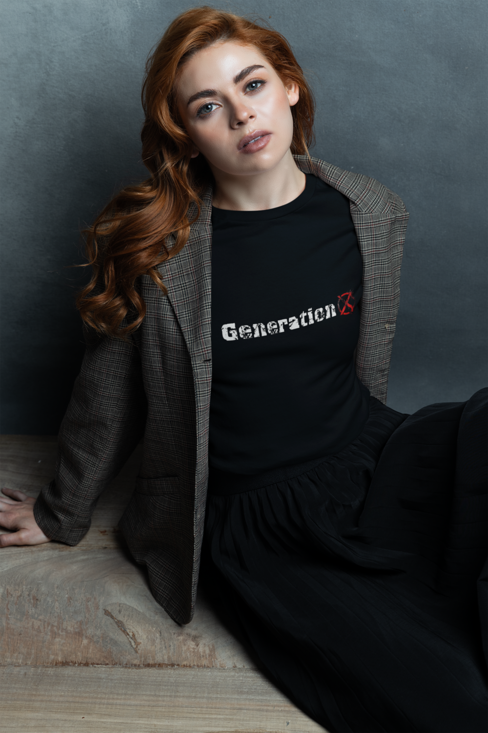 Generation X Women&#39;s Relaxed T-Shirt Black