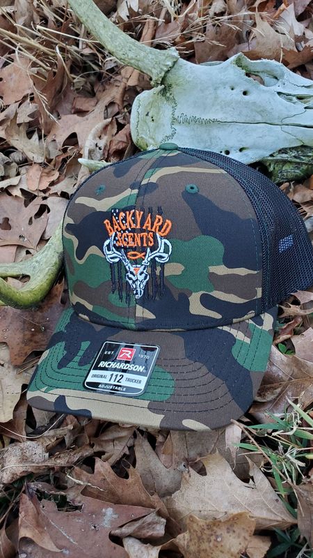 Backyard Scents Hat -  Army Camo / Black