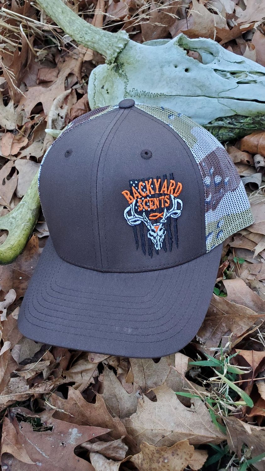 Backyard Scents Hat -   Brown / Desert Camo