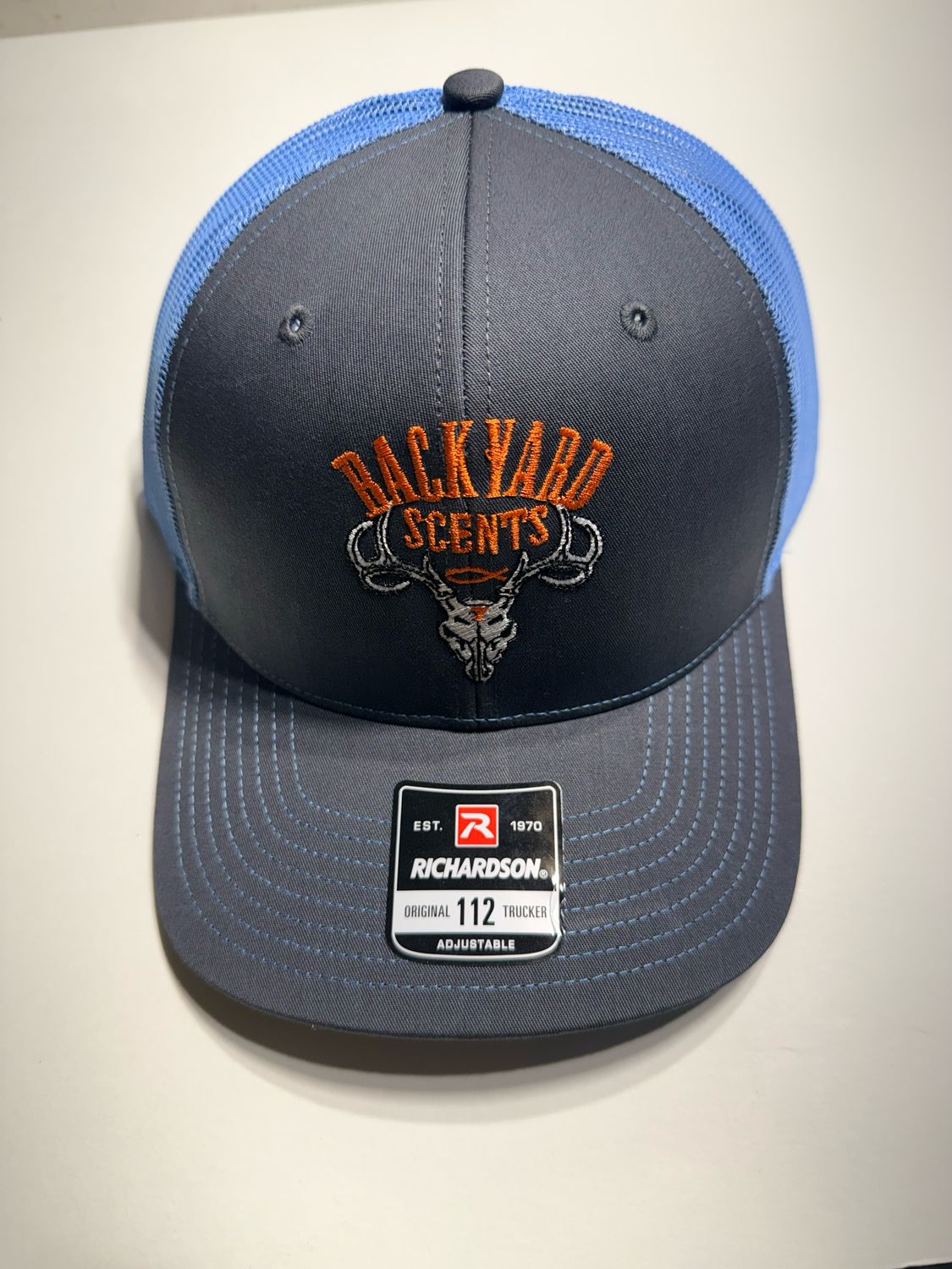 Backyard Scents Hat -charcoal/ Columbia Blue