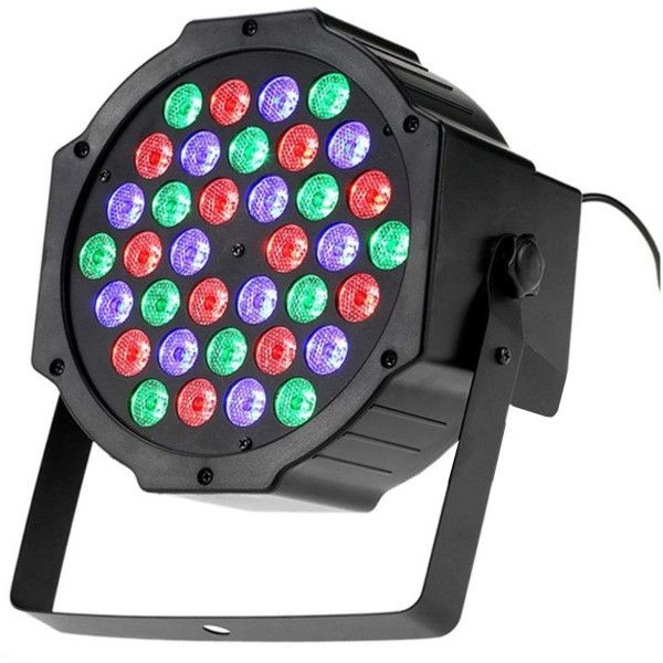 Faro Rgb 36W Faretto 36 Led Vari Colori Discoteca Sensore Sonoro Luce Colorata