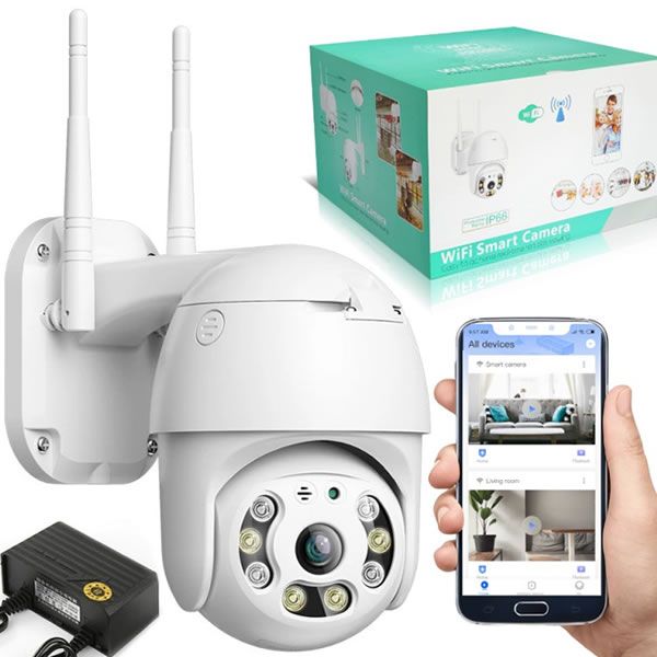 Telecamera WiFi da esterno a 360° con rilevamento del movimento