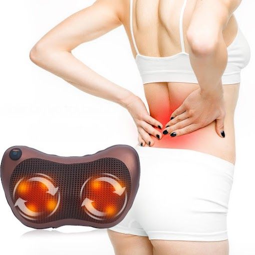 Cuscino Massaggiatore Elettrico Collo Schiena Gambe Braccia e Dolori Cervicali