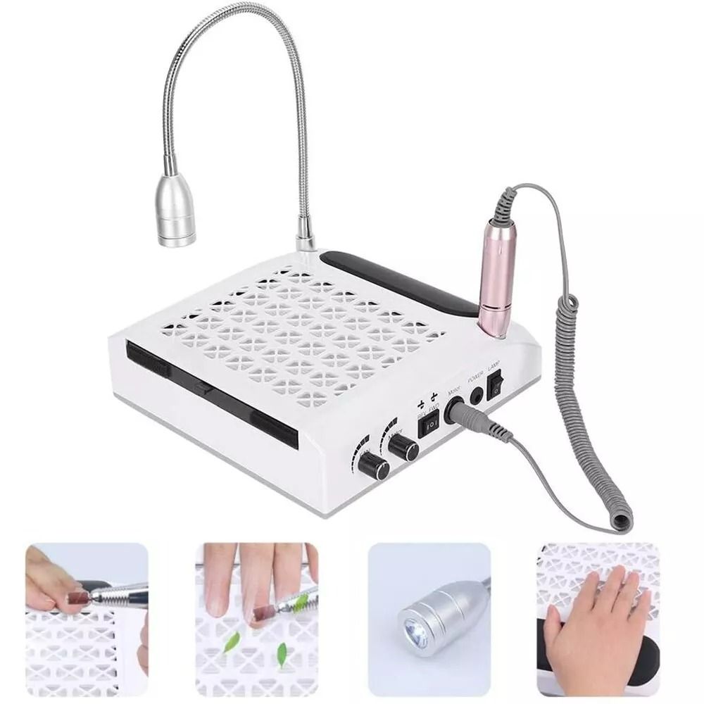 Macchina fresa unghie professionale 4 in 1 con lampada e attrezzi