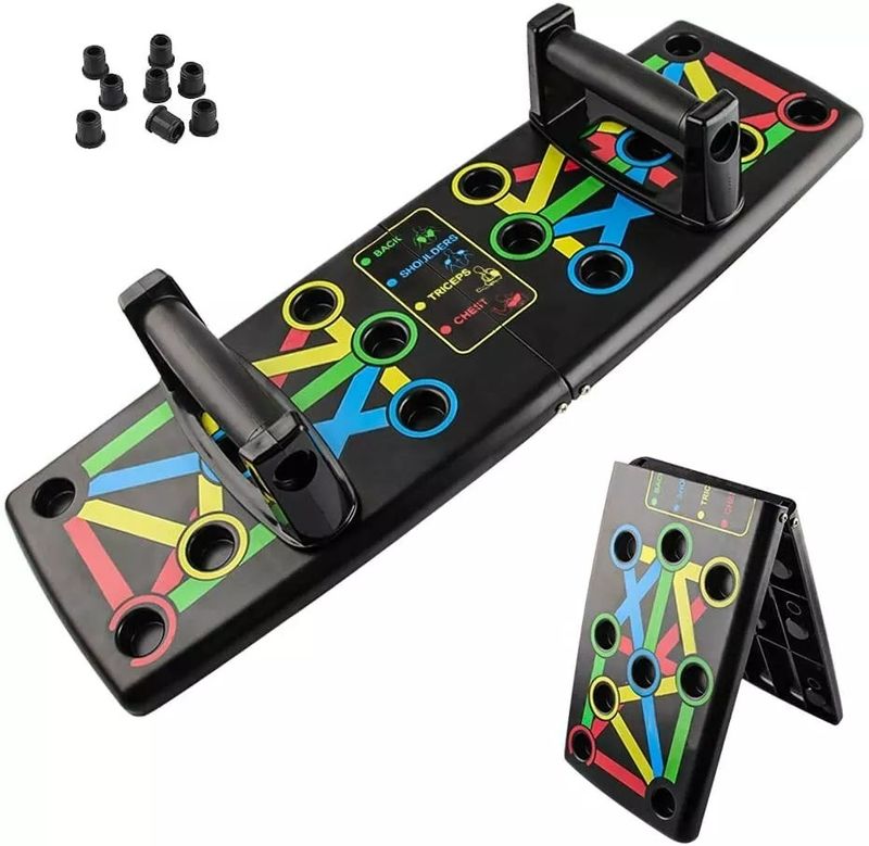 Push up board tavola pieghevole per allenamento push-up fitness portatile