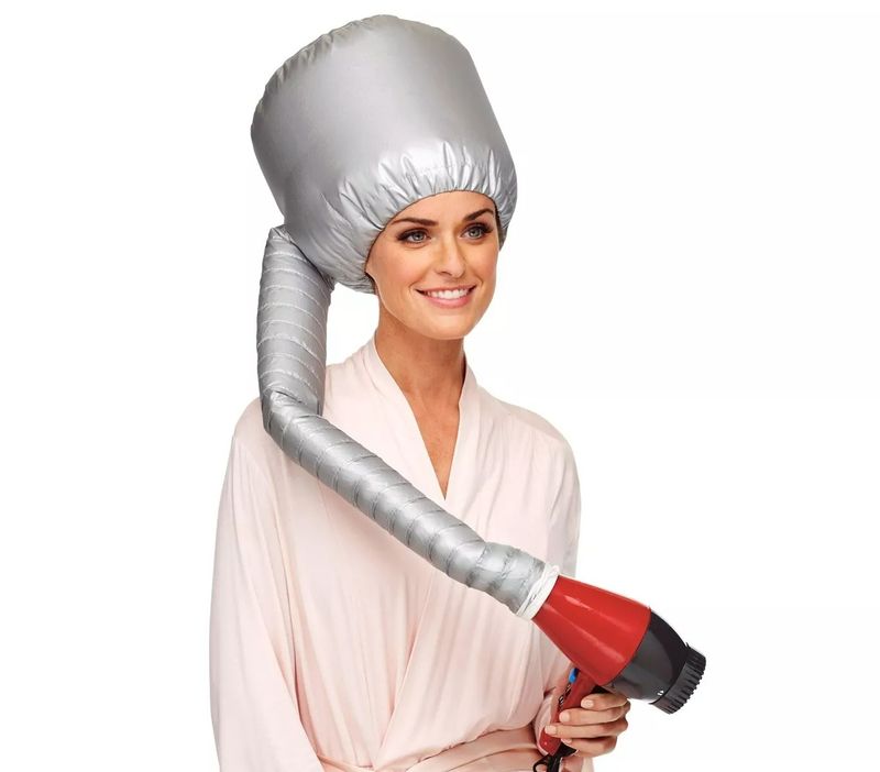 Casco Cuffia Asciugacapelli Capelli Ricci Diffusore Acconciatura Portatile