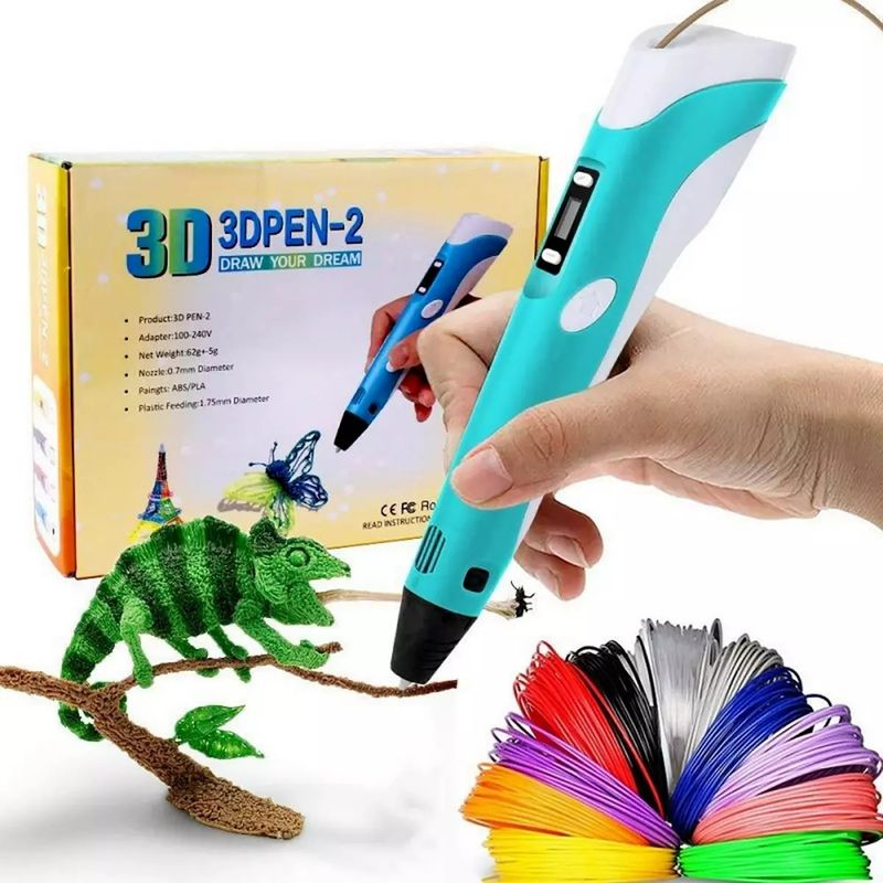 Penna 3d Per Disegni Tridimensionali Stampa Stereoscopica Con Set Filamenti
