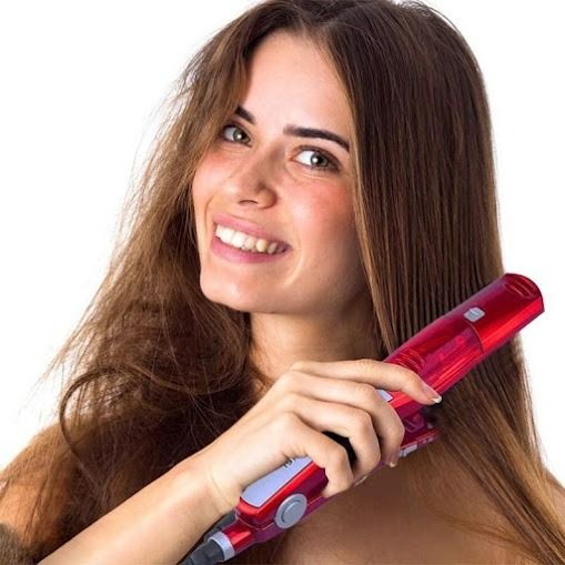 Piastra a vapore Professionale per capelli con generatore ioni