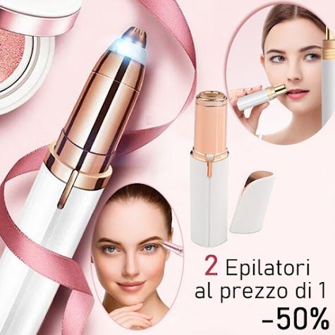 Coppia Epilatori Viso Ricaricabili – precisione per sopracciglia e baffetti