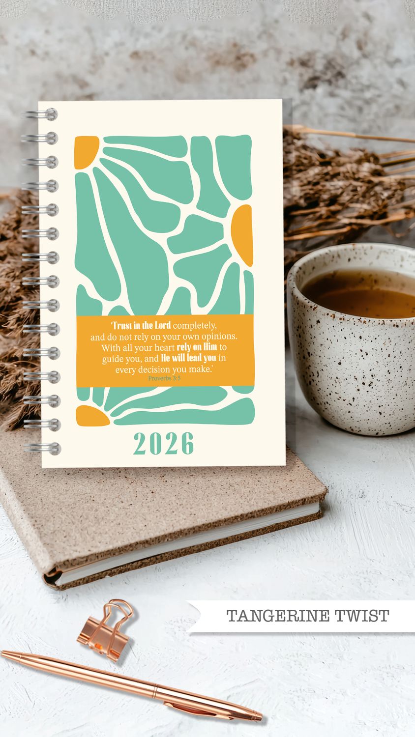 Tangerine Twist A4 Afrikaans Dagbeplanner