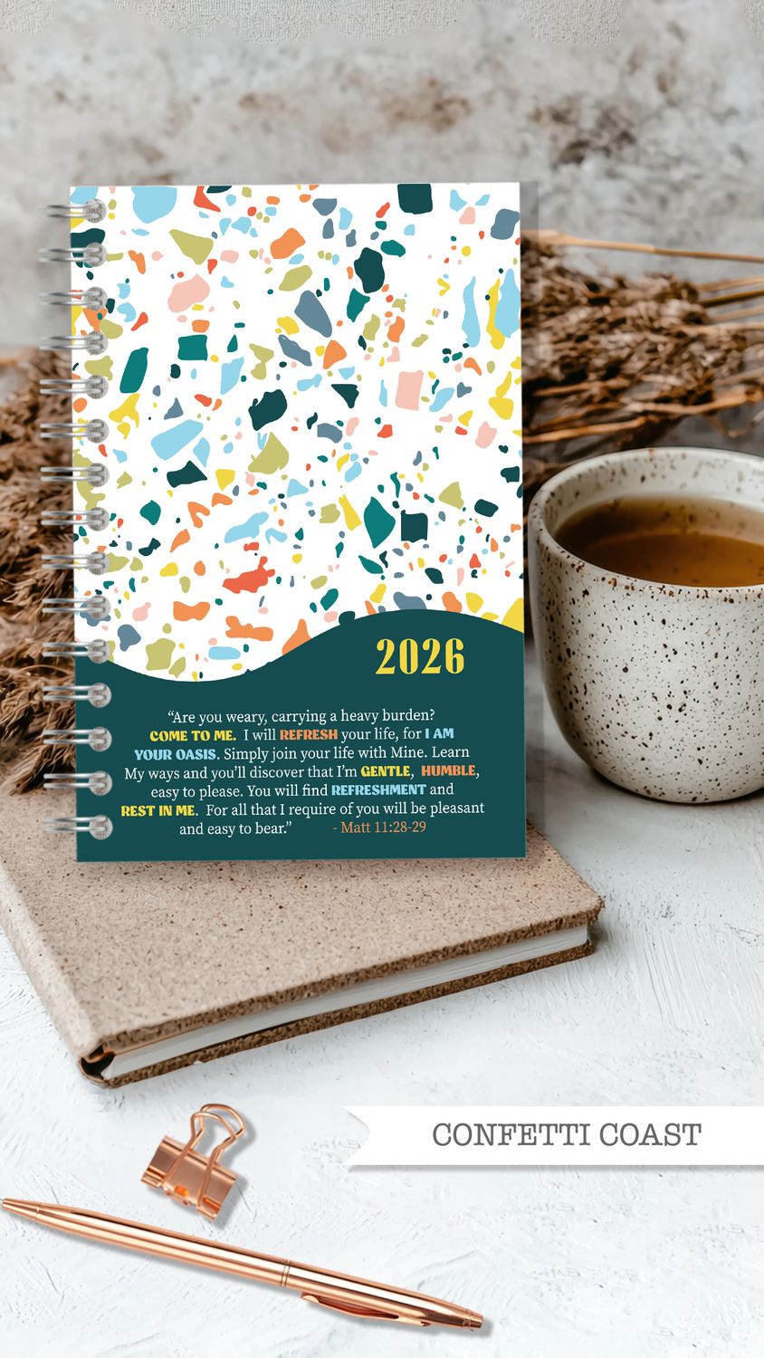 Confetti Coast A5 Afrikaans Dagbeplanner