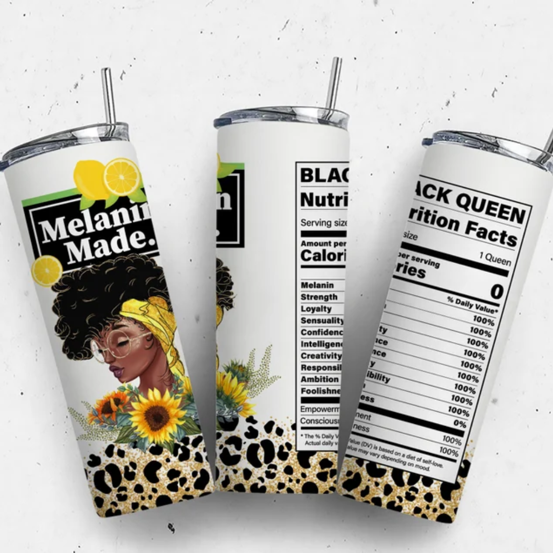 Melanin Made 20oz. Skinny Tumbler