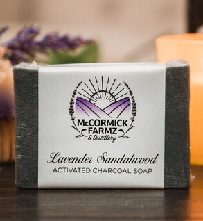 Activated Charcoal Soap Lavender Sandalwood