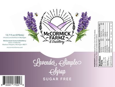 Sugar Free Lavender Simple Syrup