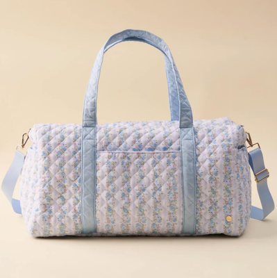 Quilted Weekender Bag Petal Parade