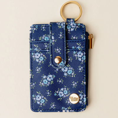 Navy Endless Daydream Keychain Wallet