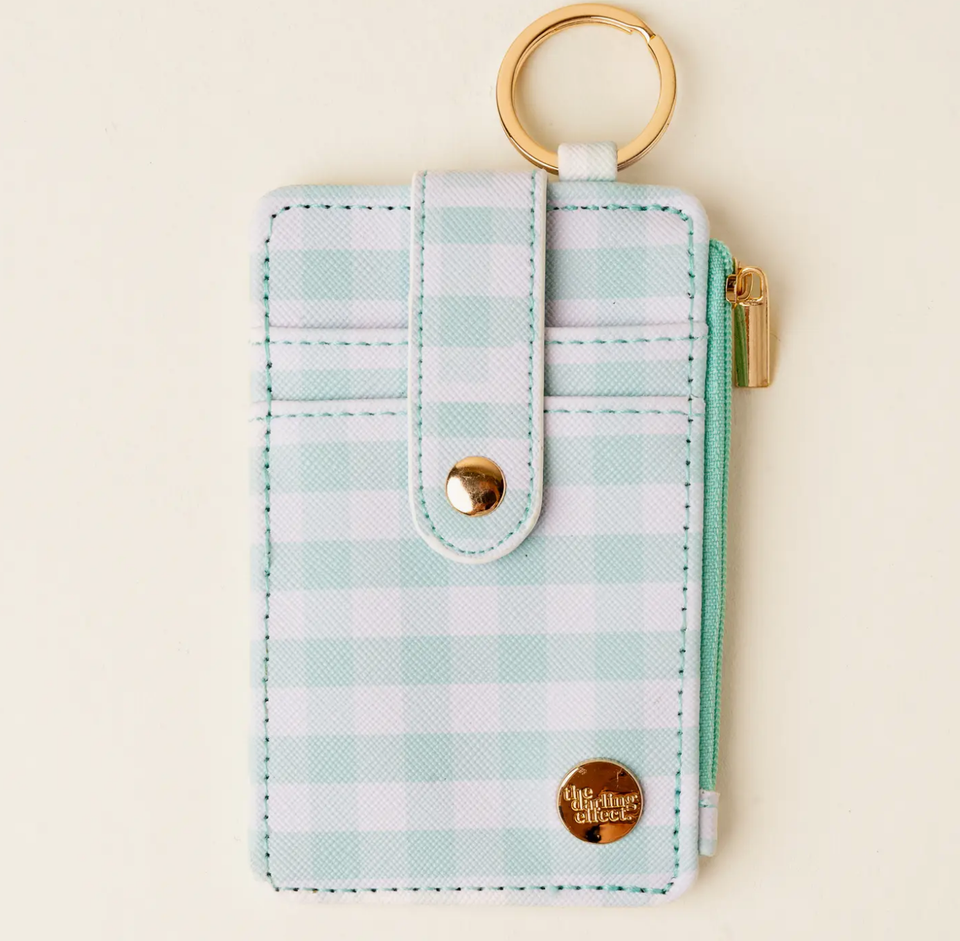 Gingham Keychain Wallet