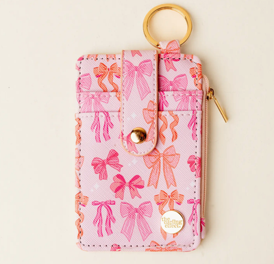 Blushing Bow Wallet Keychain