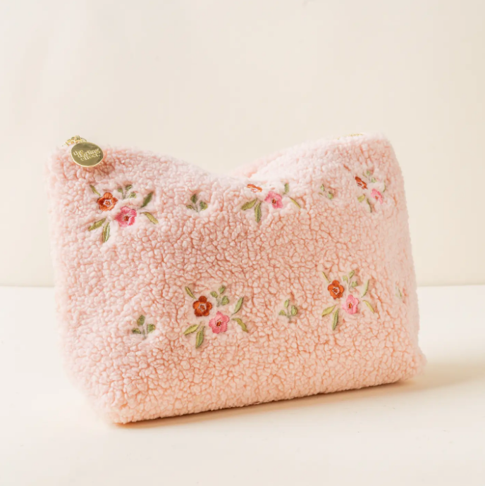 Teddy Pouch-Dainty Pink