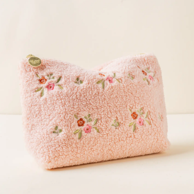 Teddy Pouch-Dainty Pink