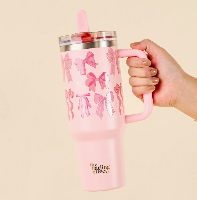 Blushing Bows 40 Oz Tumbler