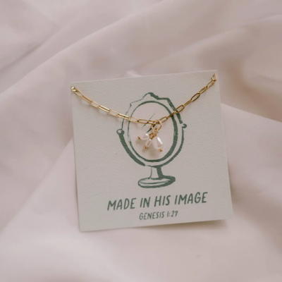 Made In His Image Charm Necklace I Christian Jewelry
