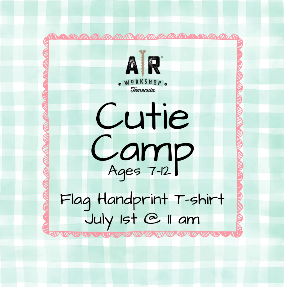 Cutie Camp- Flag Handprint T-shirt